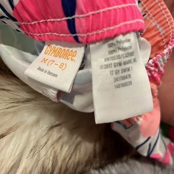 Gymboree girls floral track shorts size 7/8 - Picture 4 of 4